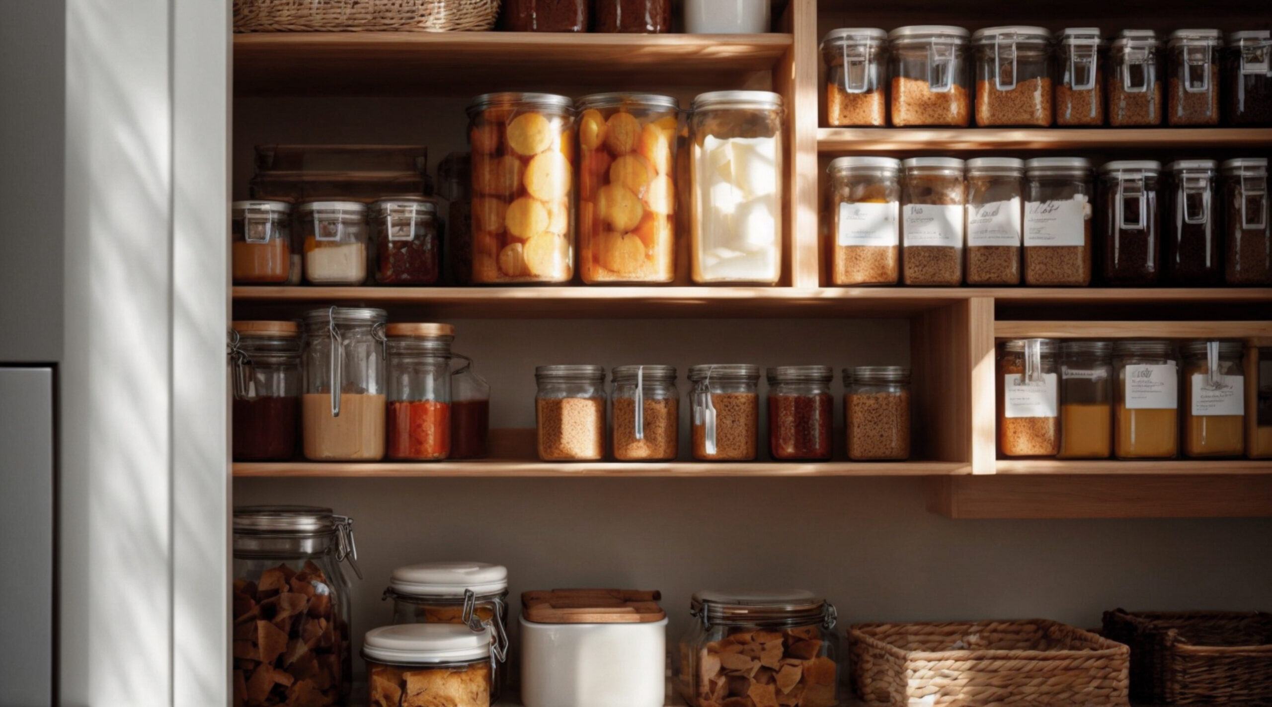 Walk-in pantry and kitchen appliance garage